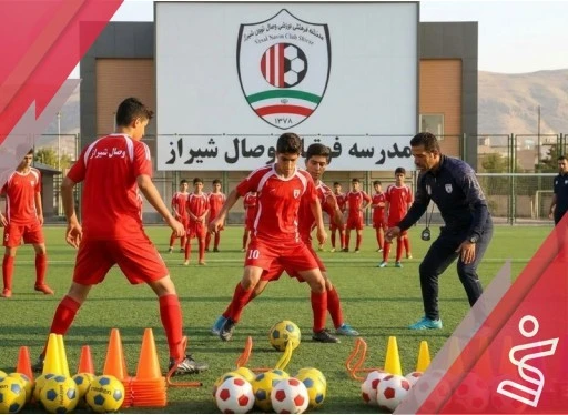 آموزشی فوتبال رده سنی 91 الف ( زیر 14 سال ) | تابستان-باشگاه و مدرسه فوتبال وصال شیراز
