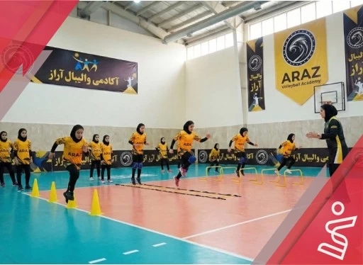 رده سنی نونهالان خانم استخری-آکادامی والیبال آراز