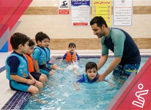 آموزشی شنا 12 جلسه ای (مربی حبیب ولا) | زیر 6 سال-مجموعه پیام مخابرات شیراز