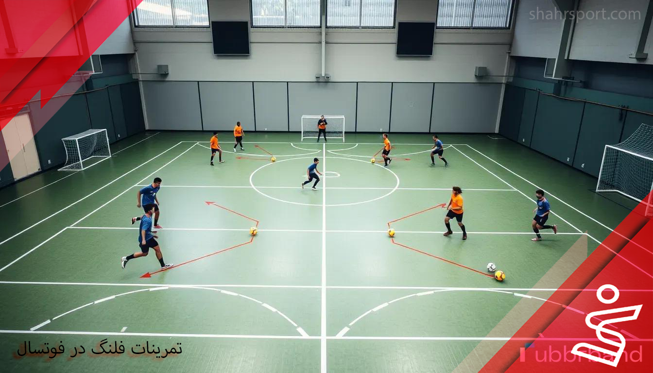 تمرینات فلنگ در فوتسال